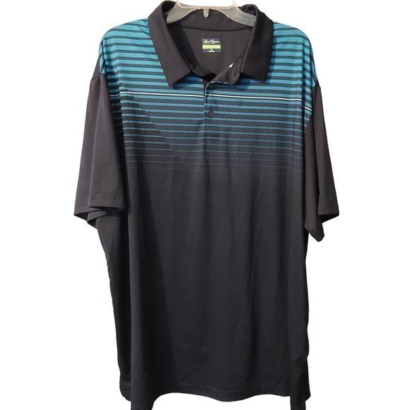 Men's Performane Ben Hogan Golf Polo, Size 2XL,  Blue,  30% Recycled Polyester - Picture 4 of 5